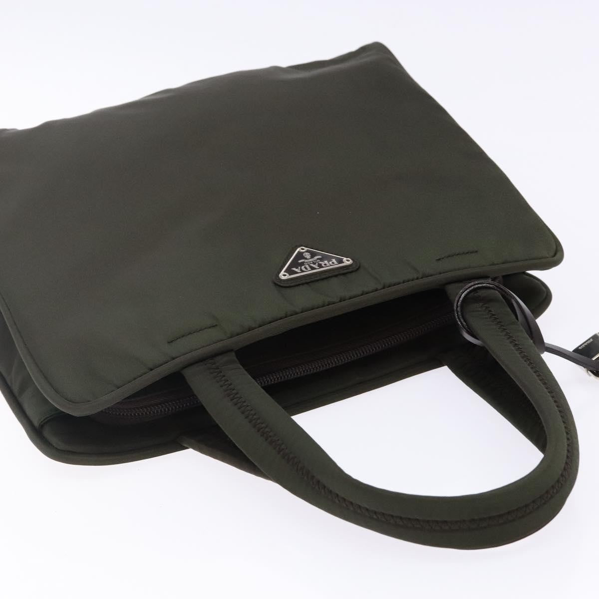 Prada Bowling Shoulder Bag Tessuto, KHAKI, NYLON, Shoulder bag