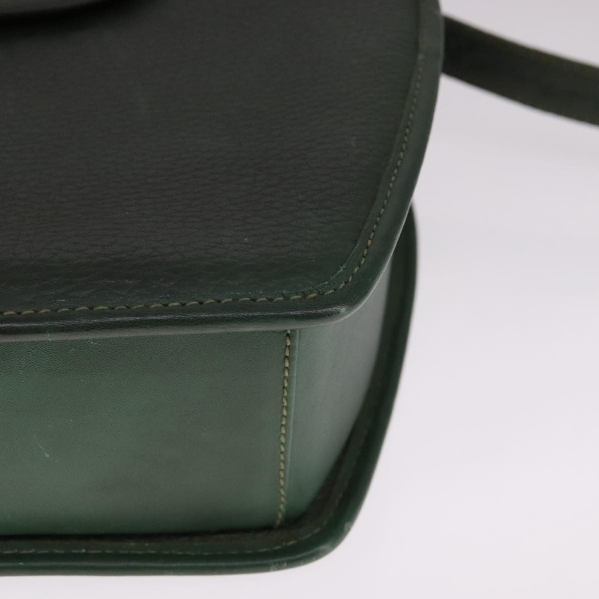 Burberry Vintage Shoulder Bag Leather, GREEN, LEATHER, Shoulder bag