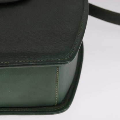 Burberry Vintage Shoulder Bag Leather, GREEN, LEATHER, Shoulder bag