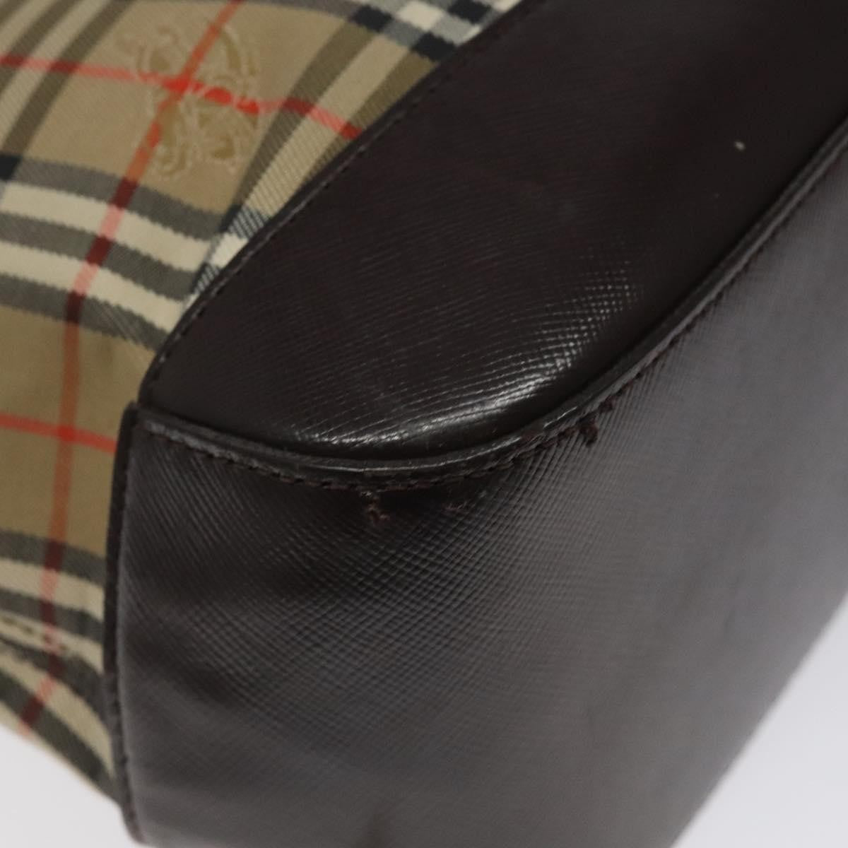 Burberry Nova Check Handbag Nova Check Canvas and leather, BEIGE, CANVAS, Handbag