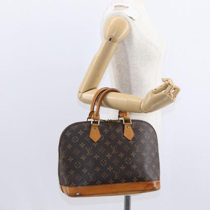 Louis Vuitton Alma Handbag Monogram Canvas, BROWN, CANVAS, Handbag