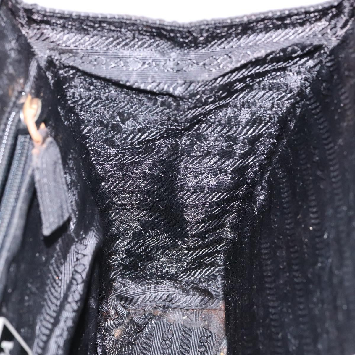 Prada cabas tessuto nylon, Black, Nylon, Handbag