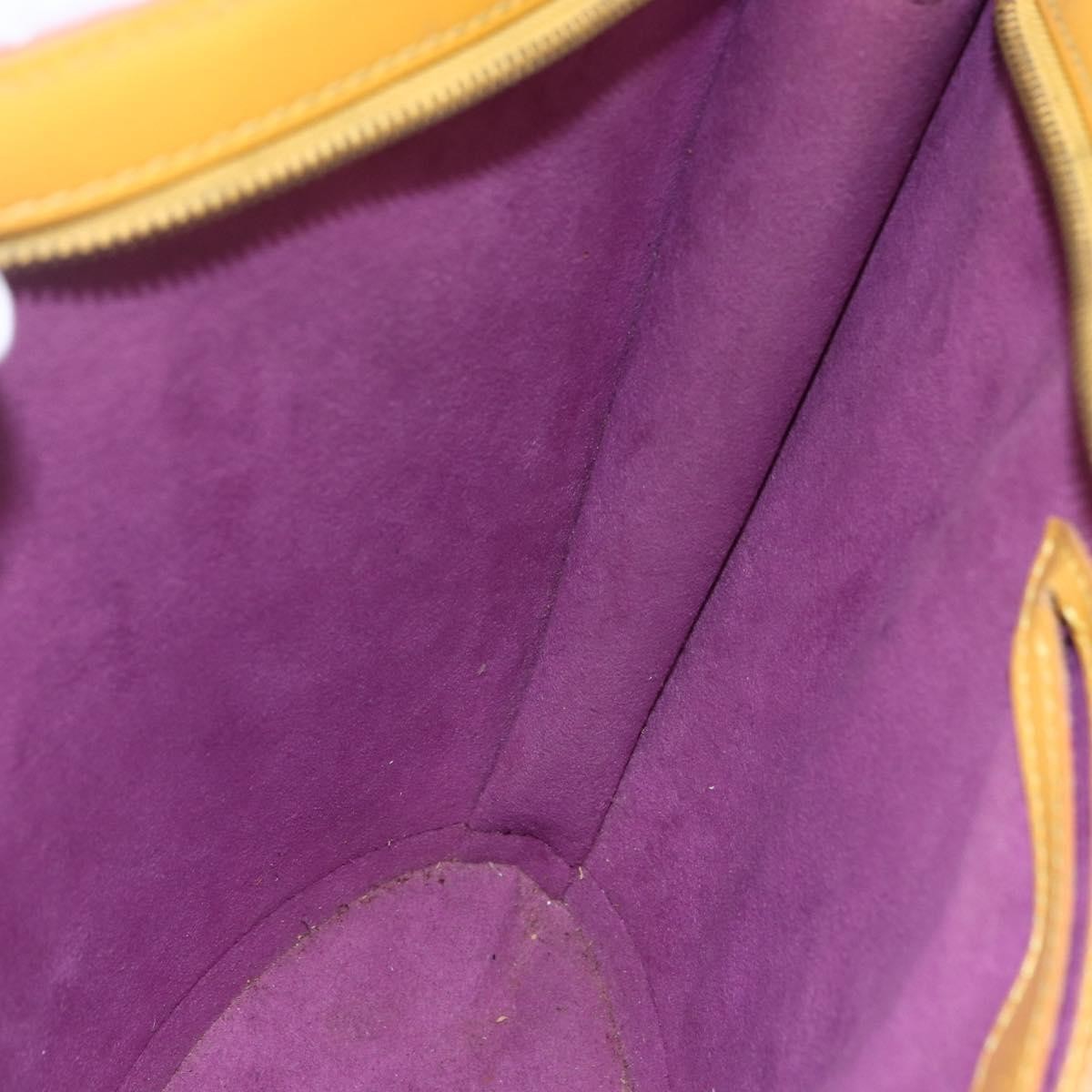 Louis Vuitton Saint Jacques Handbag Epi Leather, YELLOW, LEATHER, Handbag