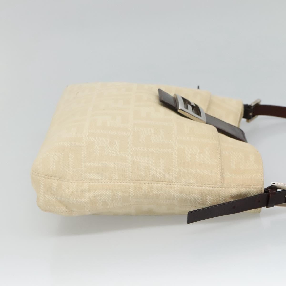 Fendi Vintage FF Belted Hobo Canvas, BEIGE, CANVAS, Shoulder bag