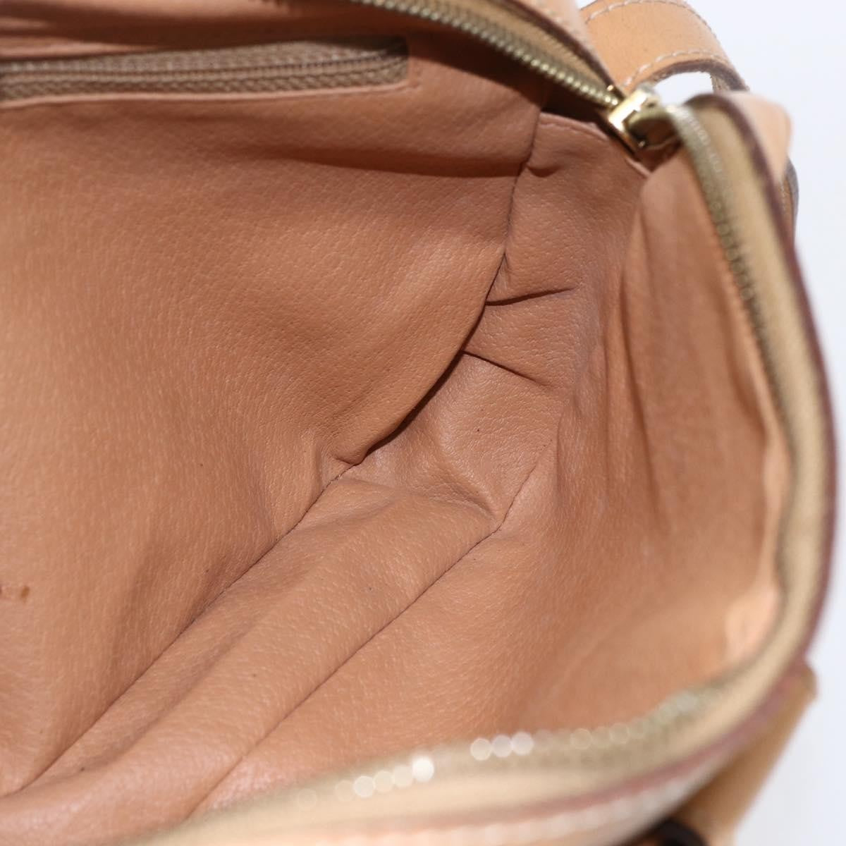 Celine Macadam Shoulder Bag PVC Leather, BROWN, PVC, Shoulder bag