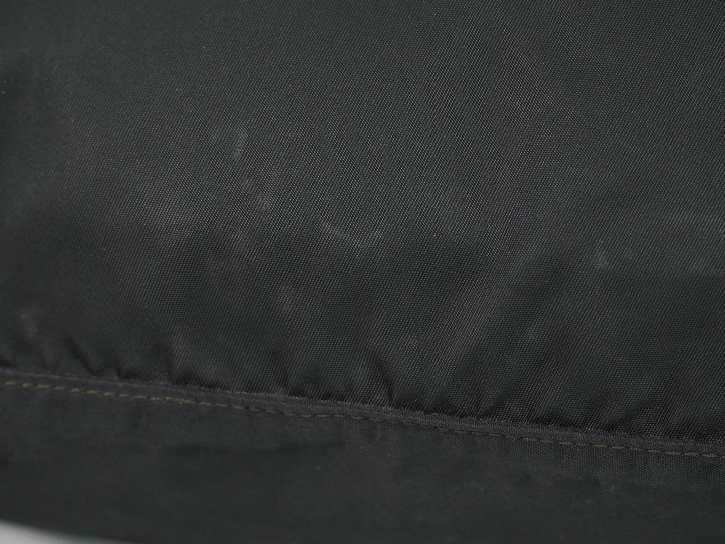 Prada Zip Buckle Messenger Bag Tessuto, BLACK, NYLON, Shoulder bag