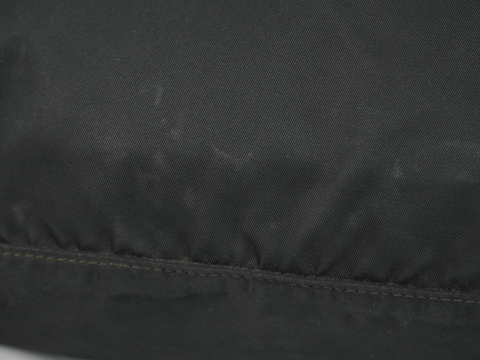 Prada Zip Buckle Messenger Bag Tessuto, BLACK, NYLON, Shoulder bag