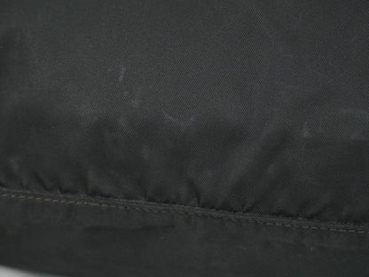 Prada Zip Buckle Messenger Bag Tessuto, BLACK, NYLON, Shoulder bag