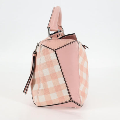 Loewe Puzzle Bag Leather, PINK, LEATHER, Handbag