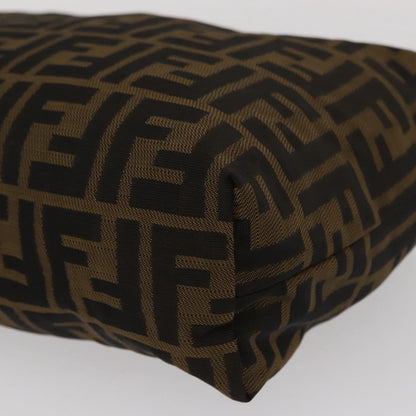 Fendi Logo Zucca Clutch PVC Leather, BLACK, CANVAS, Clutche & pouche