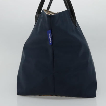 Burberry Nova Check Tote Nylon, NAVY, NYLON, Tote bag