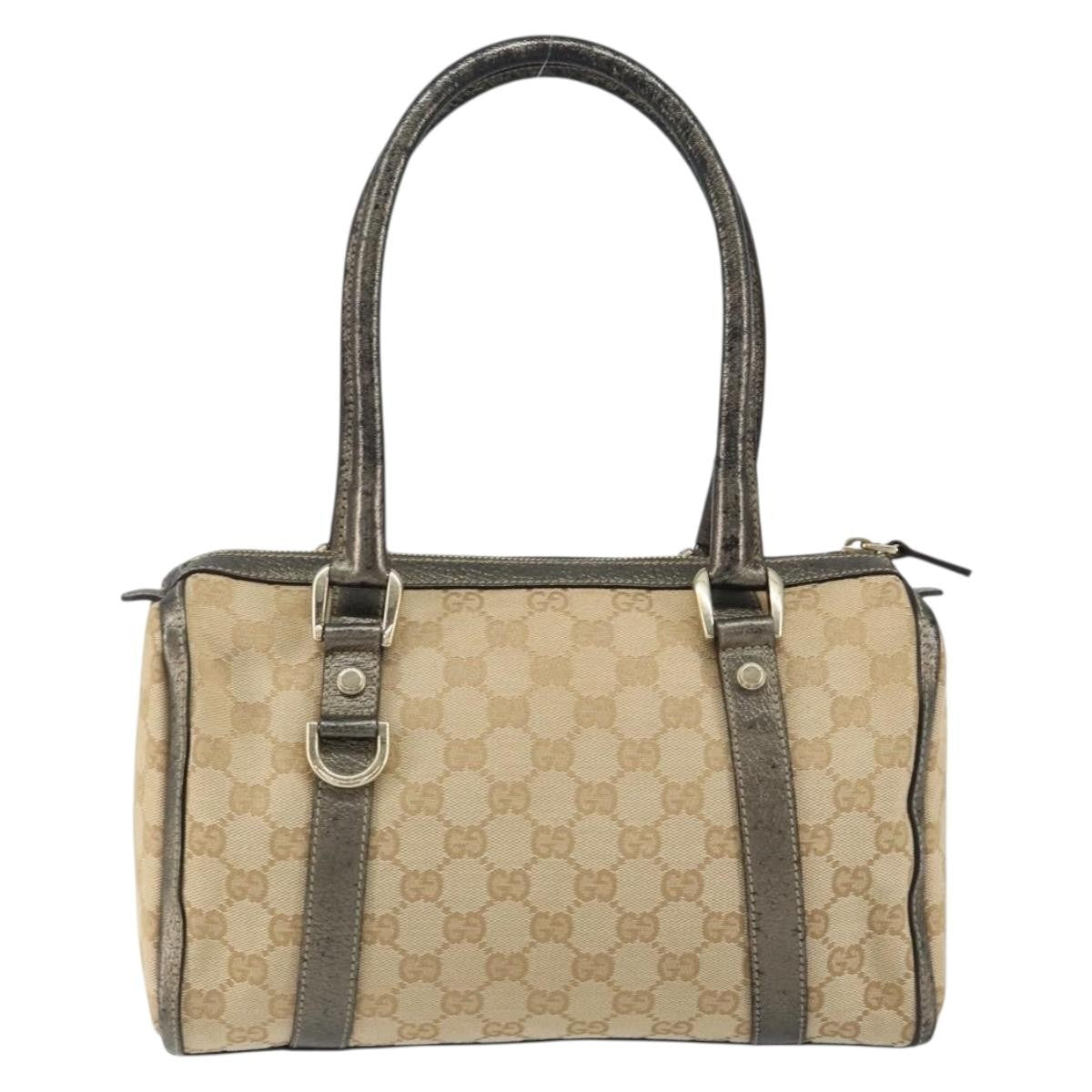 Gucci Abbey Boston Bag GG Canvas, BEIGE, CANVAS, Handbag