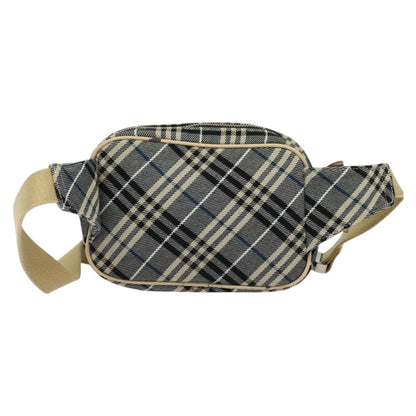 Burberry Waist Bag Vintage Check Canvas, BLUE, CANVAS, Shoulder bag