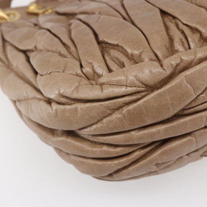 Miu Miu Coffer Satchel Matelasse Leather, PINK, LEATHER, Handbag