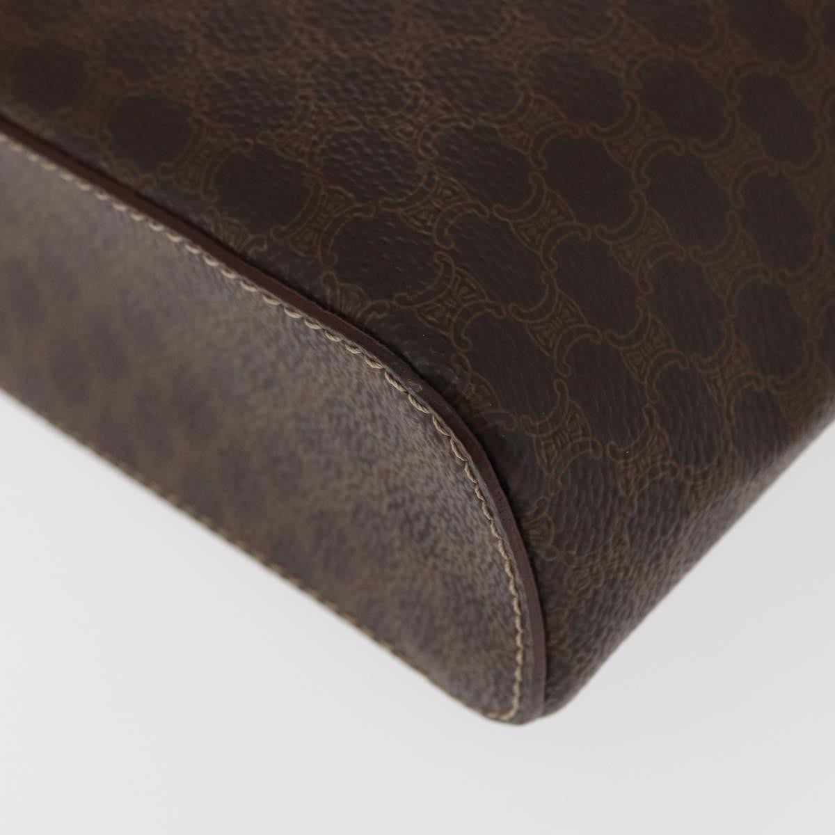 Celine Macadam Vanity Bag Canvas, BROWN, CANVAS, Handbag