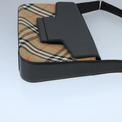 Burberry Nova check Shoulder bag Canvas, BEIGE, CANVAS, Shoulder bag