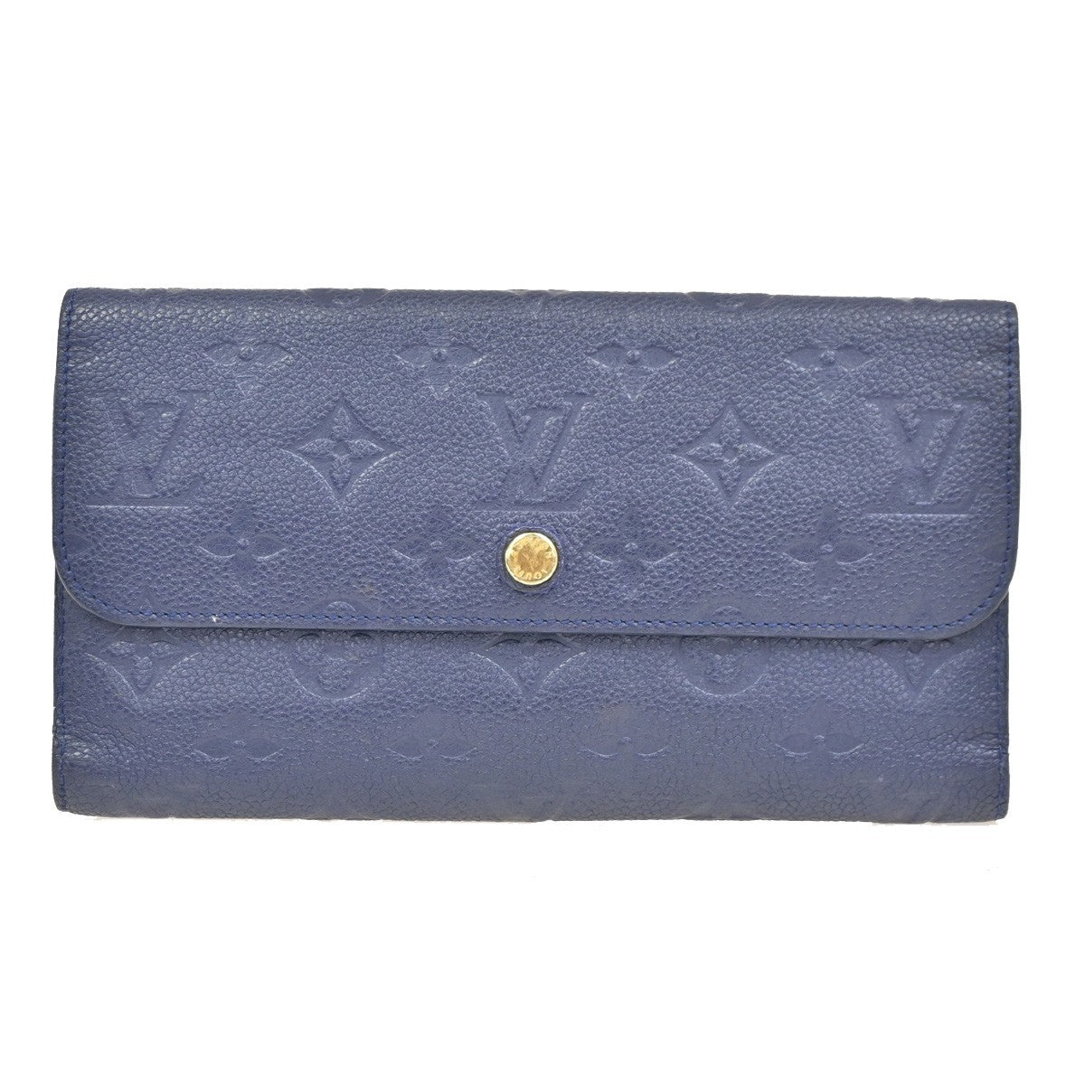 Louis Vuitton Virtuose Wallet Monogram Empreinte Leather, BLUE, LEATHER, Wallets