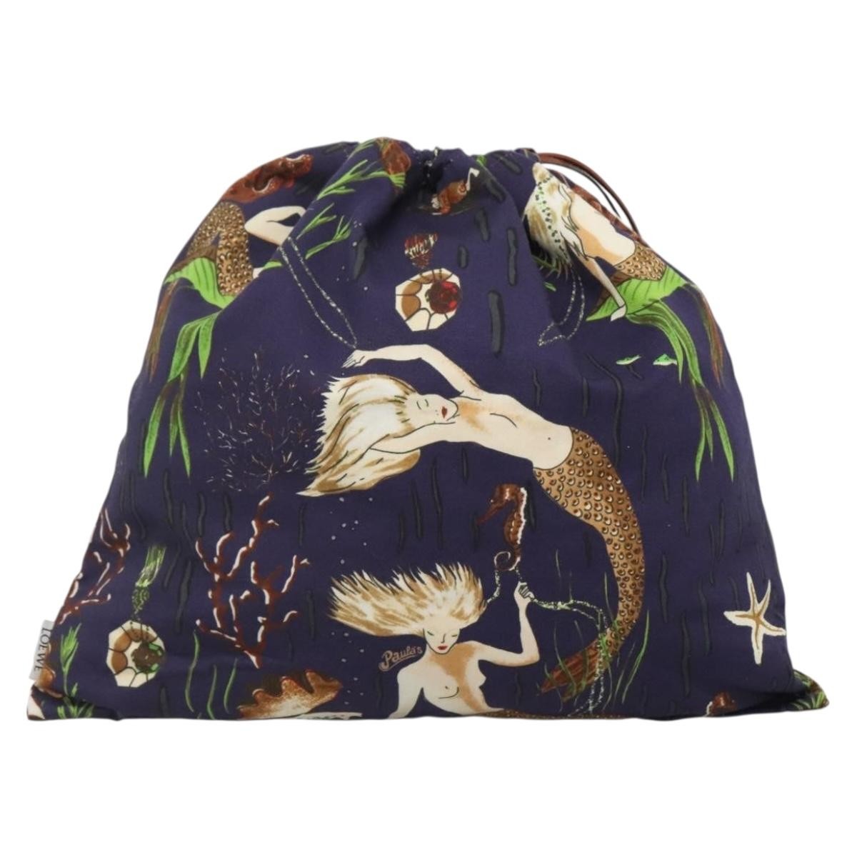 Loewe Paula Drawstring Pouch Printed Canvas, MULTICOLOUR, CANVAS, Handbag