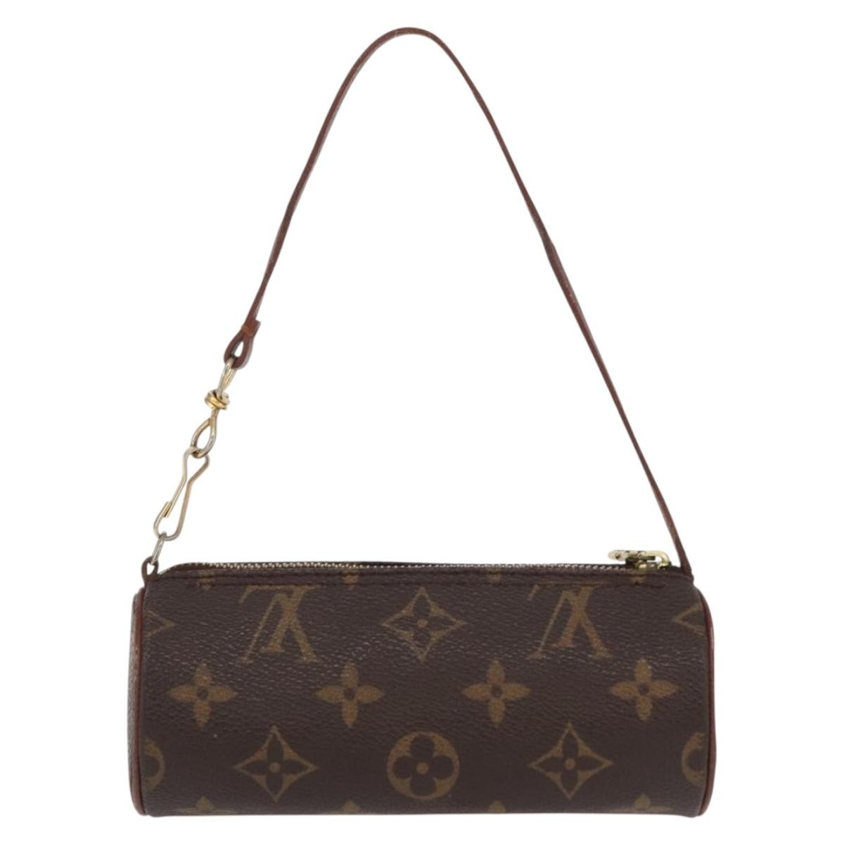 Louis Vuitton Papillon Pochette Monogram Canvas, BROWN, CANVAS, Clutche & pouche