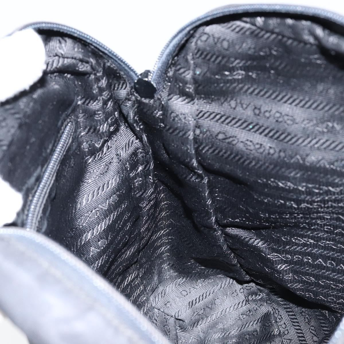 Prada Front Pocket Messenger Bag Tessuto, BLACK, NYLON, Shoulder bag