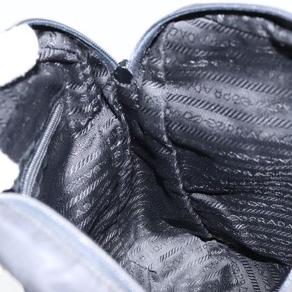 Prada Front Pocket Messenger Bag Tessuto, BLACK, NYLON, Shoulder bag