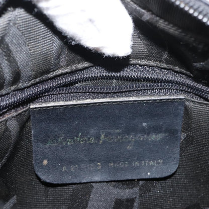 Salvatore Ferragamo Vala Shoulder Bag Leather, BLACK, LEATHER, Shoulder bag