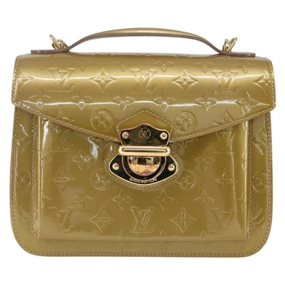 Louis Vuitton Mirada Handbag Monogram Vernis, BEIGE, PATENT_LEATHER, Handbag