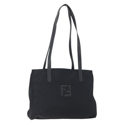 Fendi Vintage FF Tote Nylon, BLACK, NYLON, Tote bag