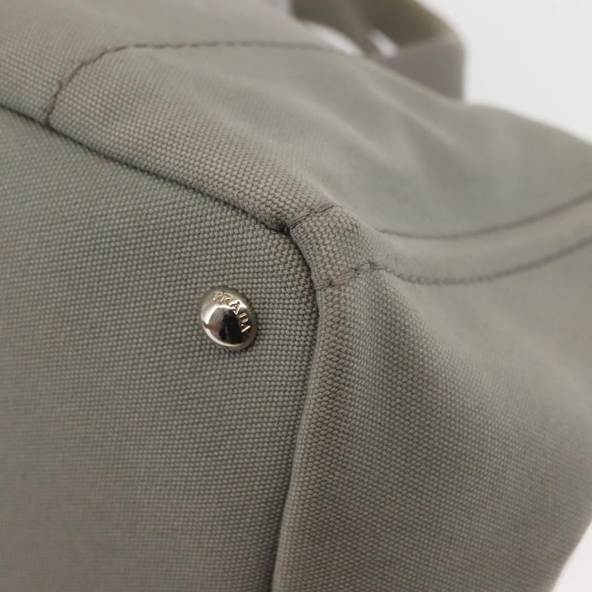 Prada Canapa Tote Canvas, GRAY, CANVAS, Tote bag