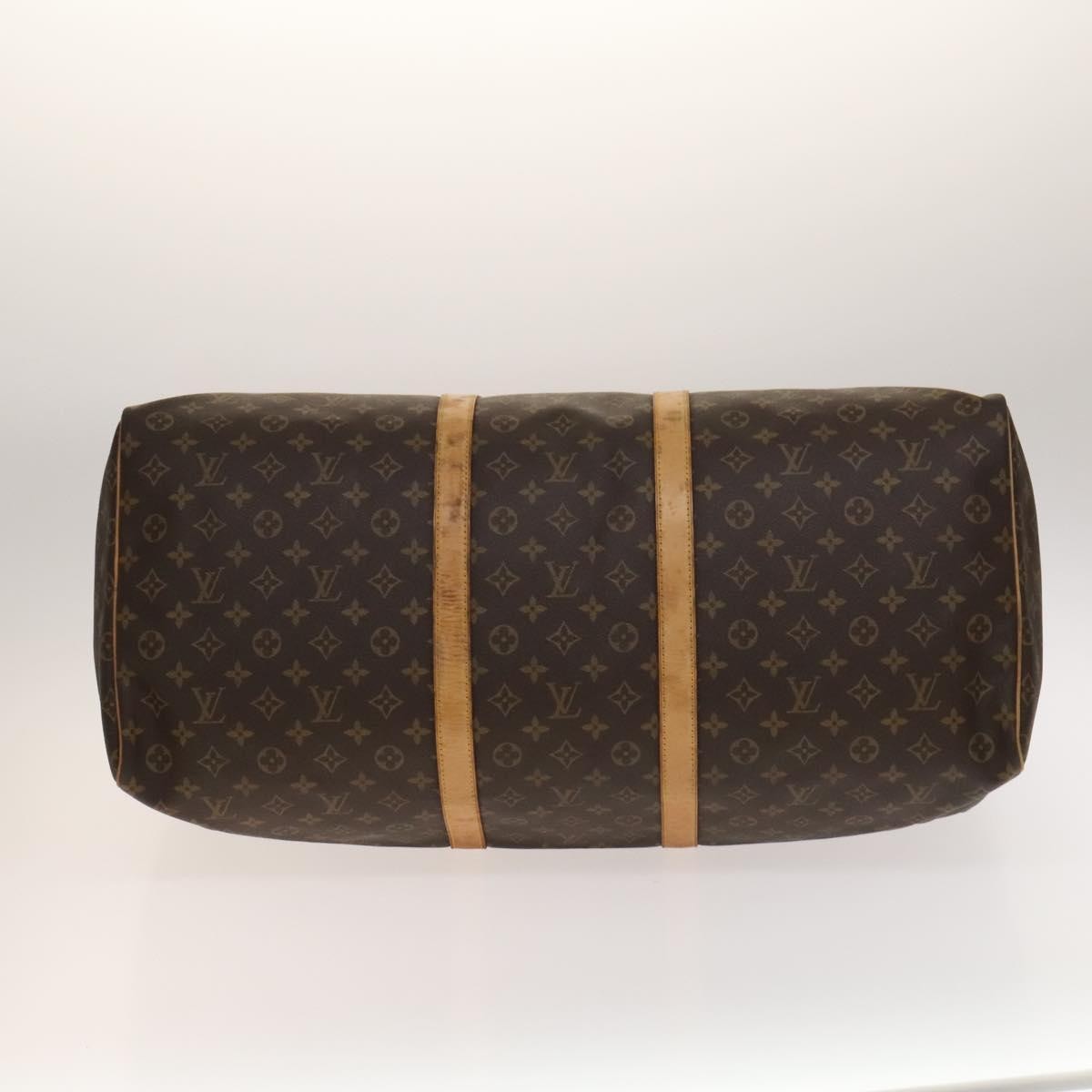 Louis Vuitton Keepall Bag Monogram Canvas, BROWN, CANVAS, Travel bag