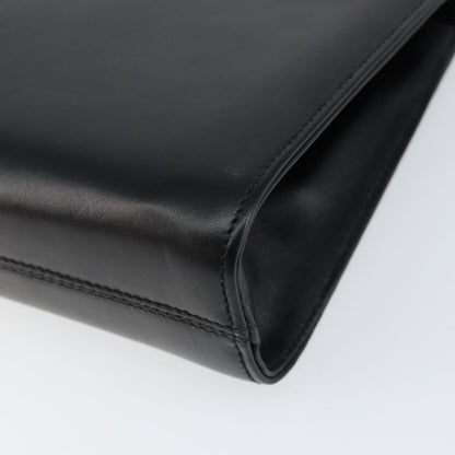 Salvatore Ferragamo Vintage Gancini Chain Shoulder Bag Leather, BLACK, LEATHER, Shoulder bag