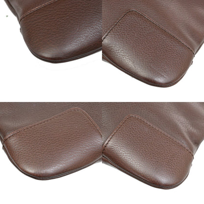 Loewe Anagram Shoulder Bag Leather, BROWN, LEATHER, Shoulder bag