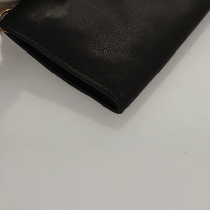 Bottega Veneta Vintage Clutch Leather, BLACK, LEATHER, Clutche & pouche