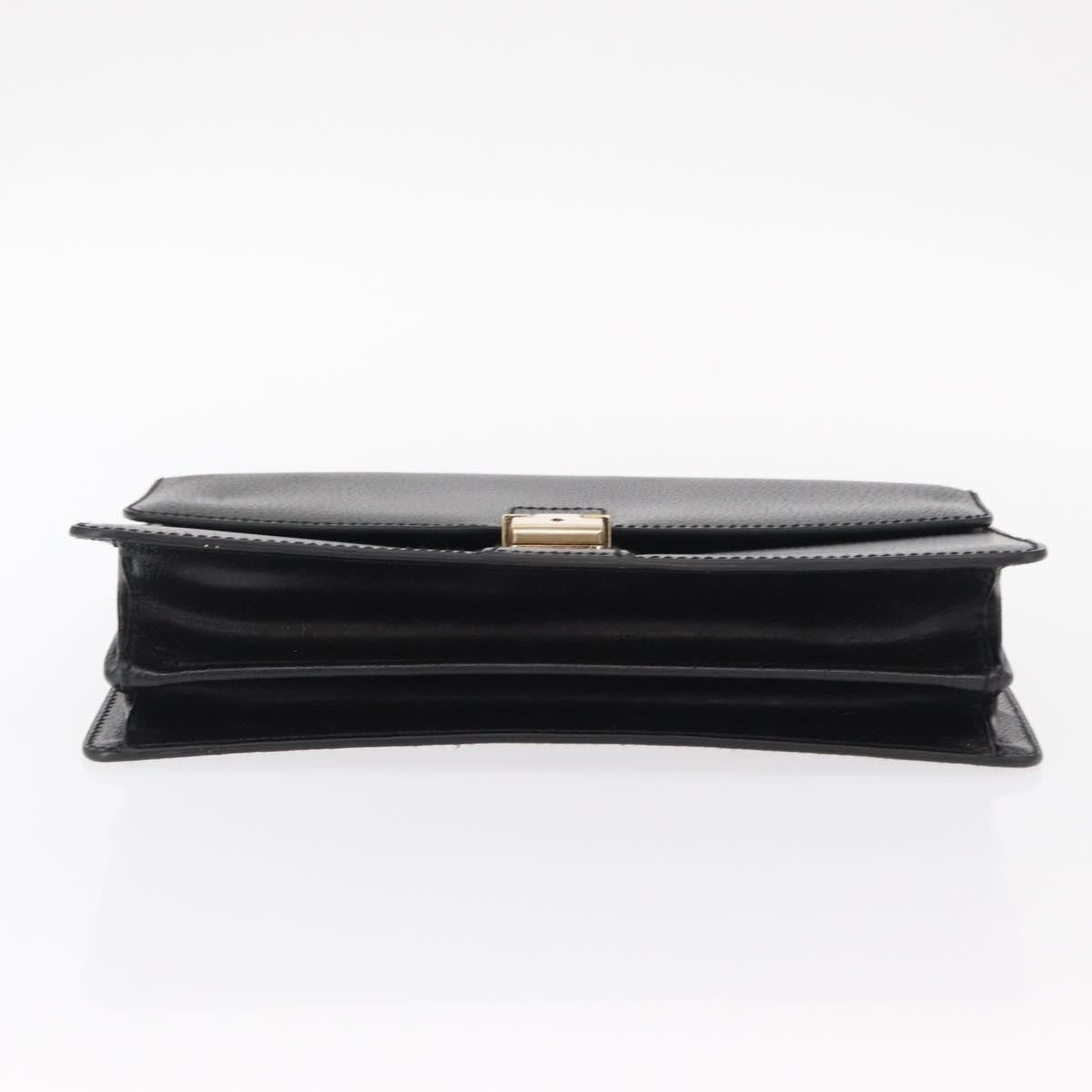 Salvatore Ferragamo Vintage clutch Bag Leather, BLACK, LEATHER, Clutche & pouche