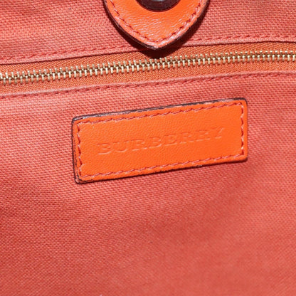 Burberry Canterbury Panels Tote Haymarket Coated Canvas and Leather, BEIGE, CANVAS, Tote bag