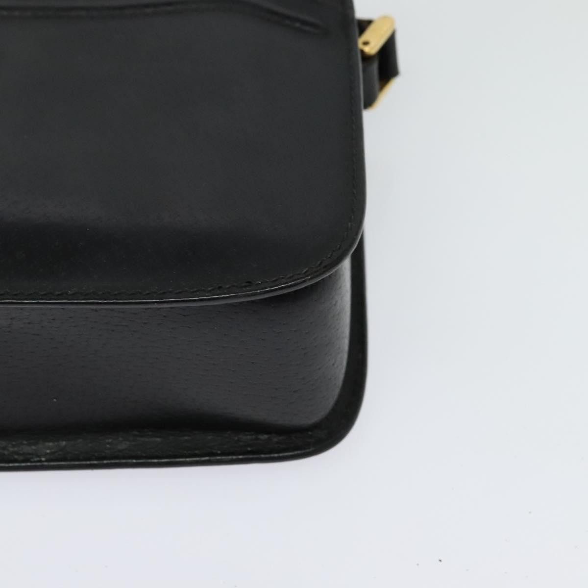 Gucci Vintage double G logo shoulder bag Leather, BLACK, LEATHER, Shoulder bag