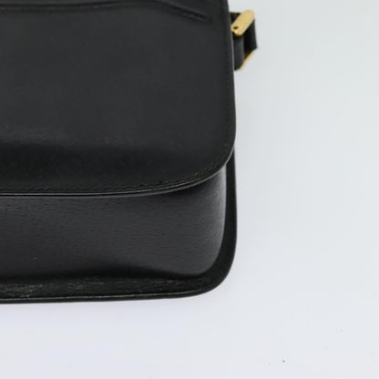 Gucci Vintage double G logo shoulder bag Leather, BLACK, LEATHER, Shoulder bag