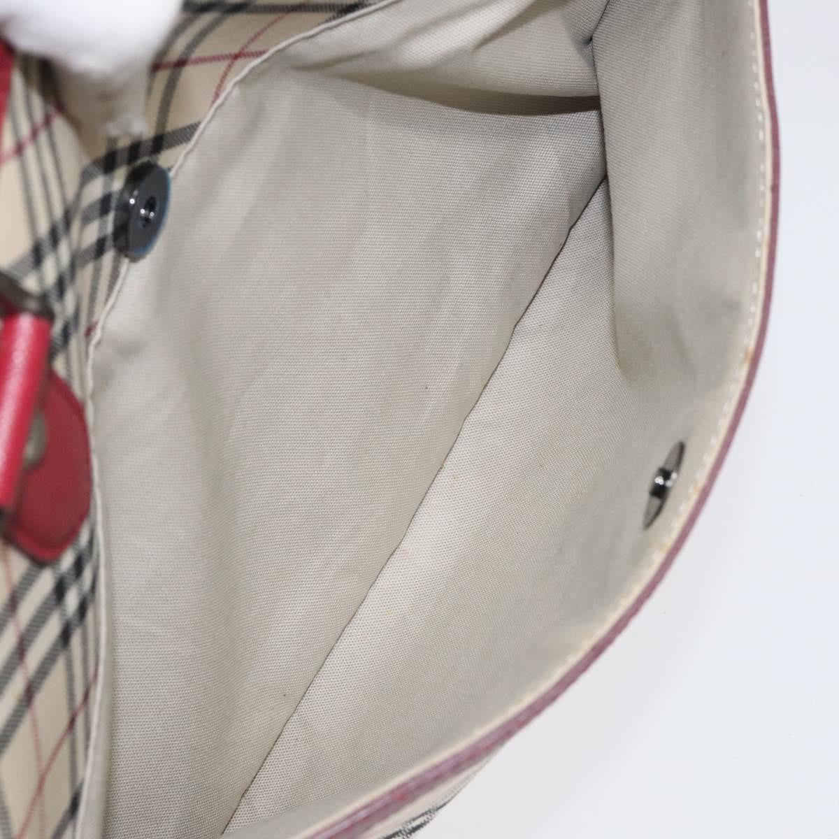 Burberry Nova Check Tote Leather, BEIGE, CANVAS, Tote bag