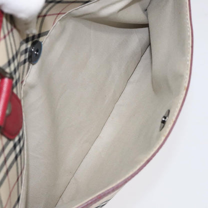 Burberry Nova Check Tote Leather, BEIGE, CANVAS, Tote bag