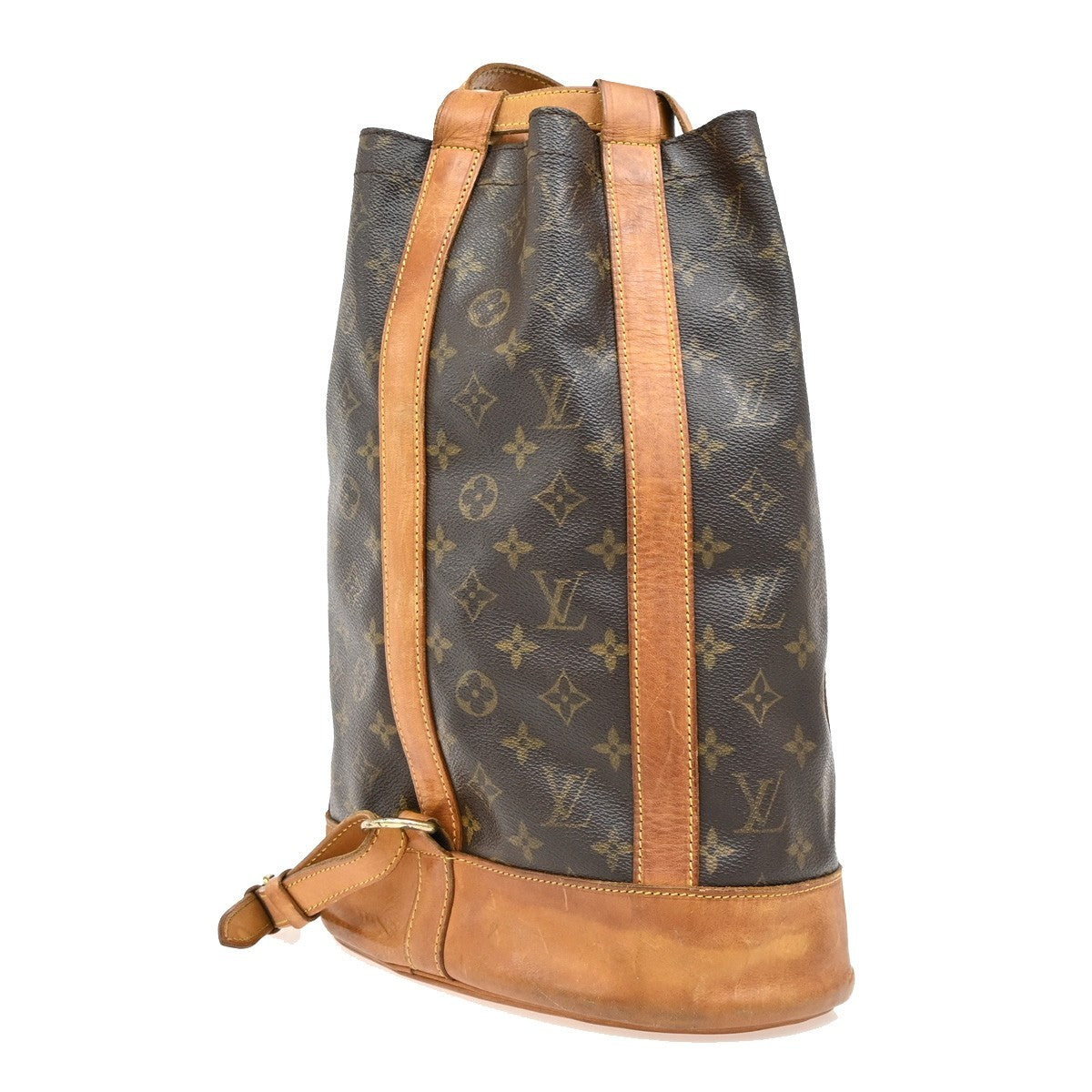 Louis Vuitton Randonnee Backpack Monogram Canvas, BROWN, CANVAS, Shoulder bag