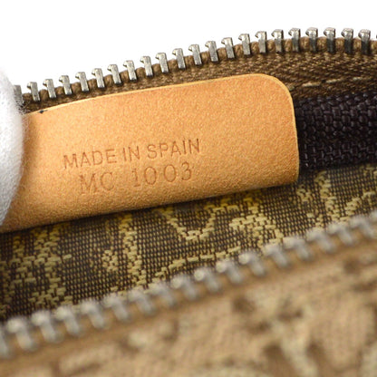 Christian Dior Vintage Trotter Pouch Canvas, BEIGE, CANVAS, Clutche & pouche