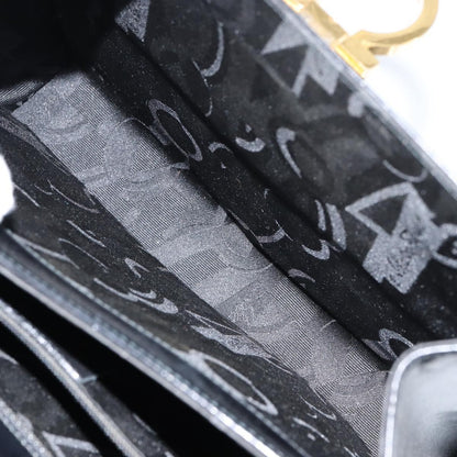 Salvatore Ferragamo Convertible Top Handle Bag Leather, BLACK, LEATHER, Handbag