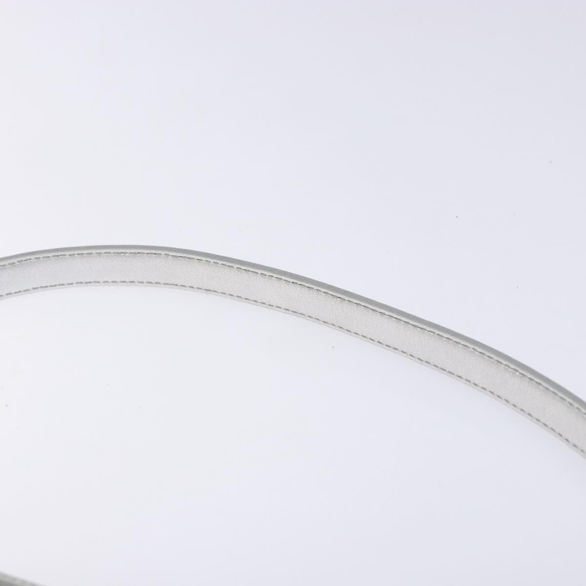 Salvatore Ferragamo Gancini Shoulder Bag Leather, SILVER, LEATHER, Shoulder bag