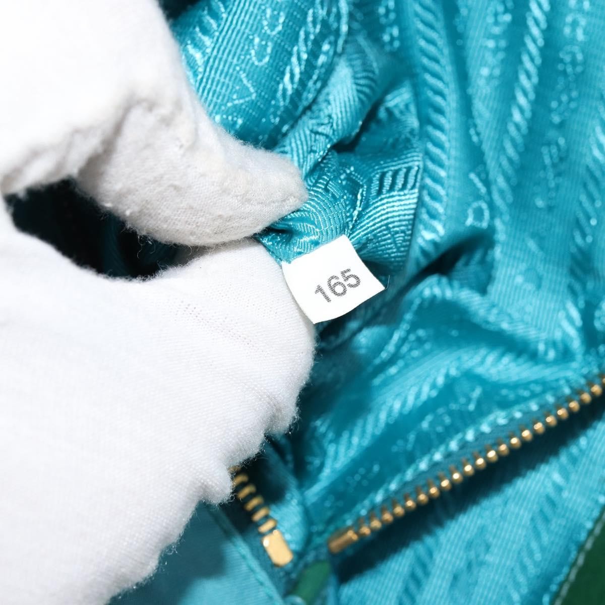 Prada Vintage Handbag Tessuto, TURQUOISE, NYLON, Handbag