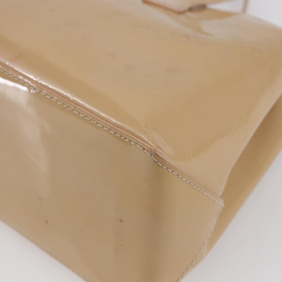 Louis Vuitton Wilshire Handbag Monogram Vernis, BEIGE, PATENT_LEATHER, Handbag