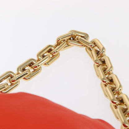 Bottega Veneta The Chain Pouch Leather, ORANGE, LEATHER, Clutche & pouche