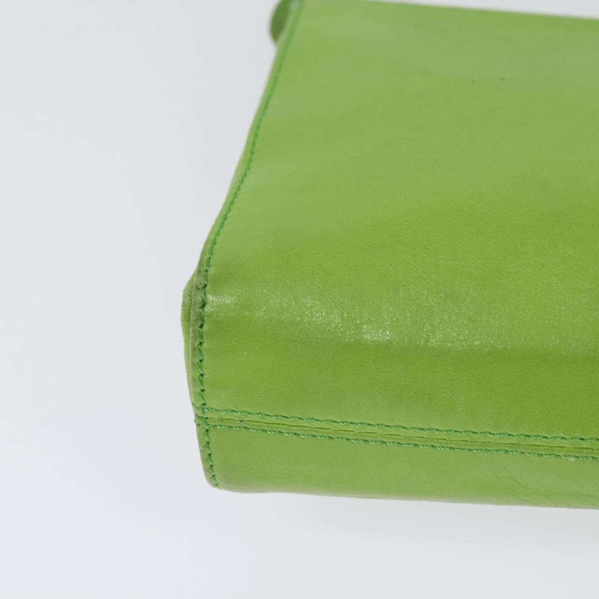 Celine Flap Shoulder Bag Leather, GREEN, LEATHER, Shoulder bag