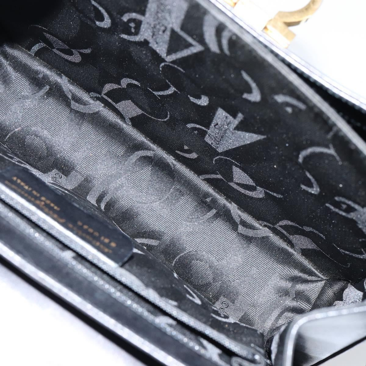 Salvatore Ferragamo Gancini Convertible Top Handle Bag Leather, BLACK, LEATHER, Handbag