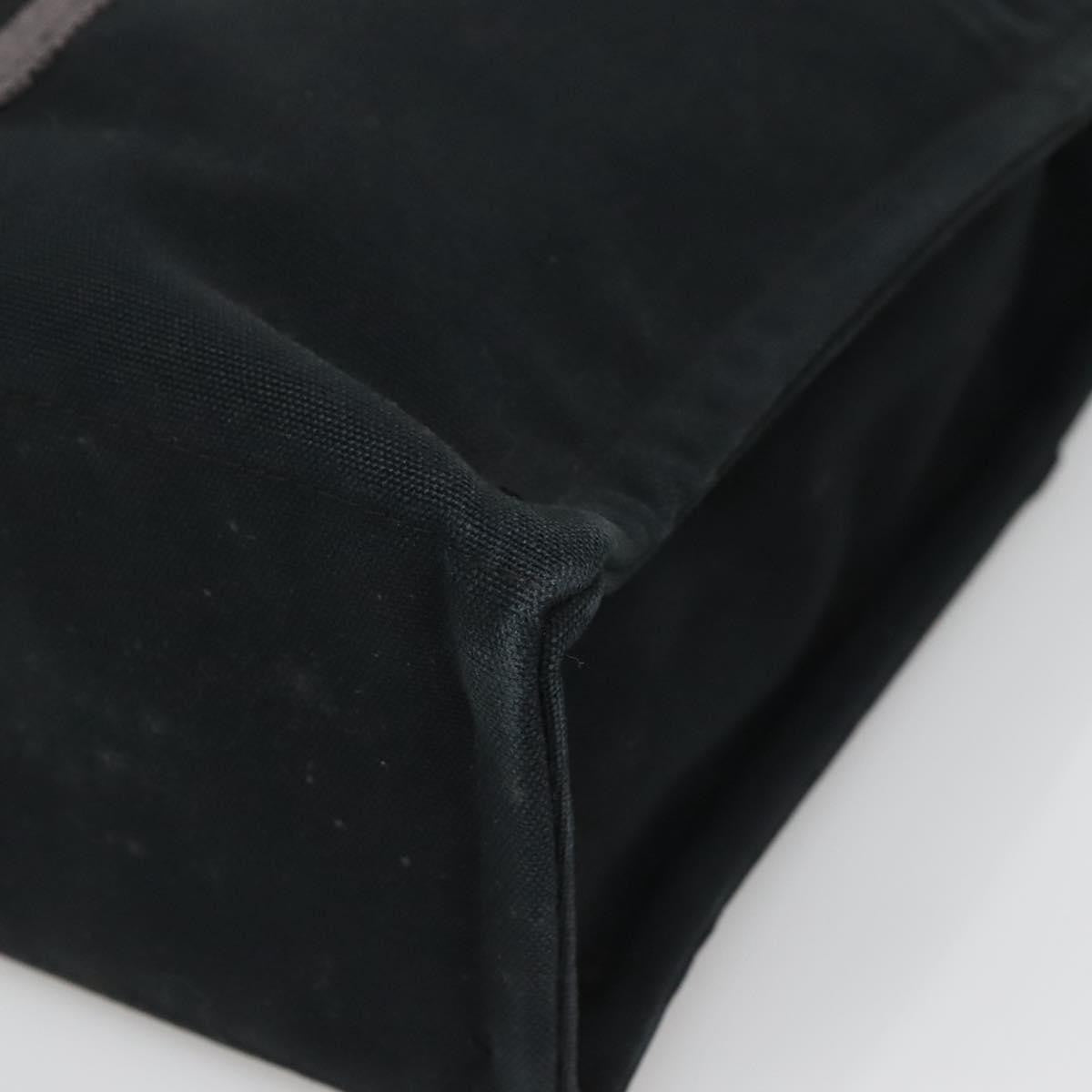 Hermes Fourre Tout Tote Canvas, BLACK, CANVAS, Tote bag