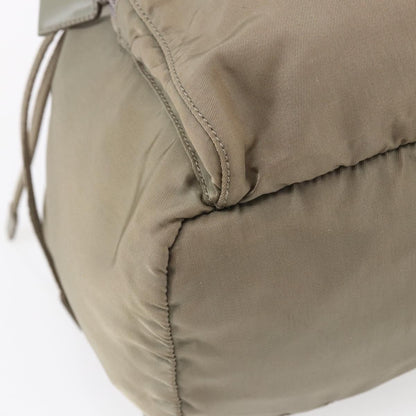 Prada Front Pocket Buckle Backpack Nylon, BEIGE, NYLON, Backpack
